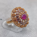 Beautiful  red chetam ring