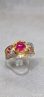 Natural chetam stone ring