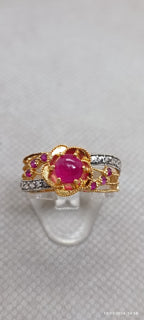 Natural chetam stone ring