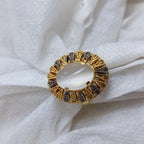 Cat eye stone ring