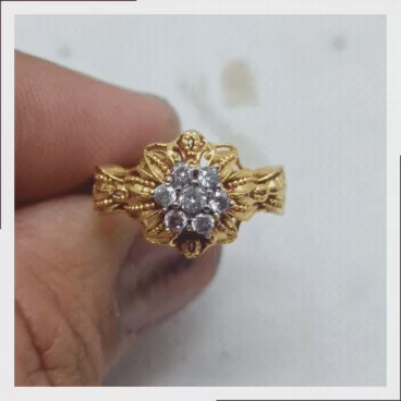 Zircon stone ring